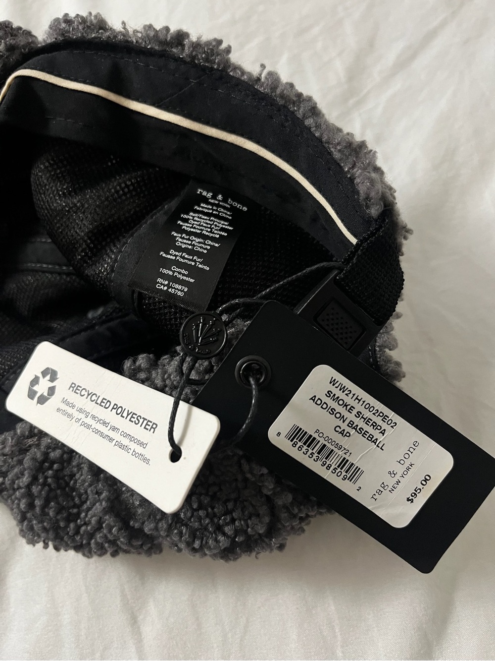 rag & bone Smoke Sherpa Cap - Picture 3 of 3